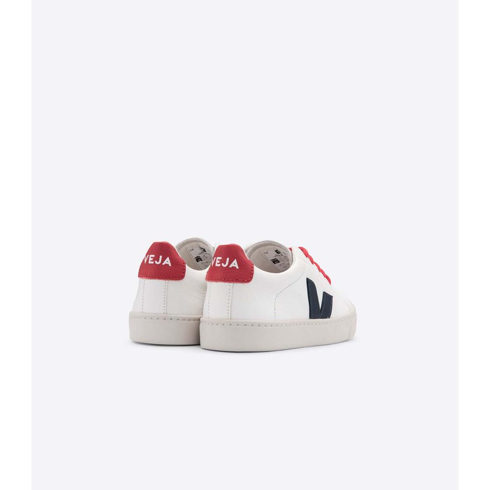 Veja ESPLAR LACES CHROMEFREE Kids' Shoes White/Red | CA 734UZG